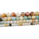 4 6 8 10 12 мм матовые амазонитовые круглые бусины из натурального камня разделительные бусины для самостоятельного изготовления ювелирных изделий ожерелья браслеты оптом