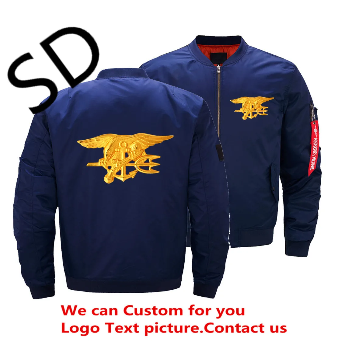 USA Army Navy Seals Bomber Jacket Men's Fashion Thick Winter Military Motorcycle Jackets Men Flight Ma-1 Pilot Air Force Coat |