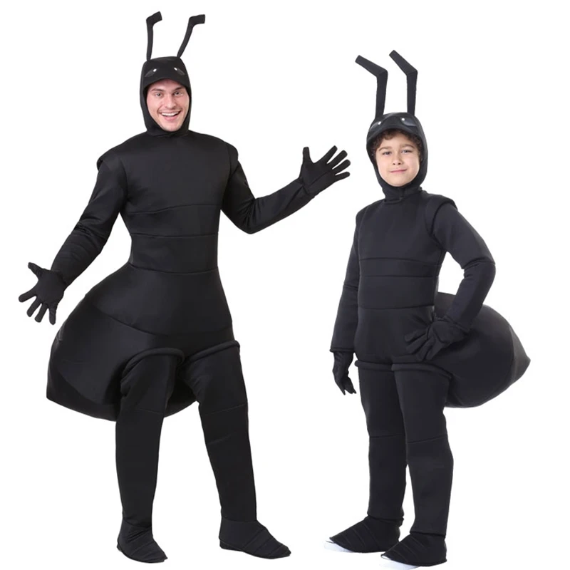 

Новинка Костюм для вечевечерние НКИ на Хэллоуин взрослые дети животные насекомое черный муравей Косплей костюмы карнавальные костюмы для фильмов