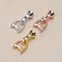 clasps for jewelry making fastening accessories 18k gold plated cubic zirconia clasps for diy pearls necklace bracelet clasp
