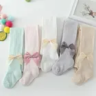 2020 новые детские колготки для девочек, дышащие сетчатые чулки, Детские хлопковые колготки с бантом, Детские противомоскитные колготки, оптовая продажа