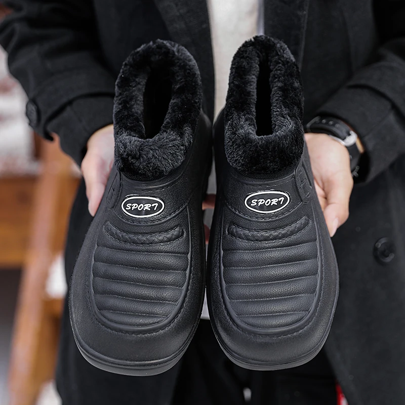 

Winter Shoes Cotton Shoes Loafers Flats Warm House Slippers Shoes Female Soft Bottom Flats Fur Zapatos De Hombre