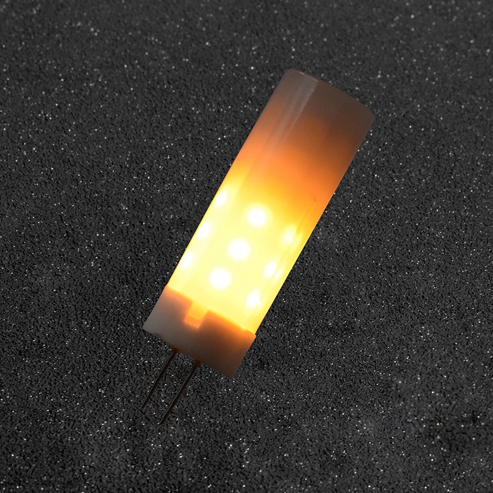 Светодиодный светильник SMD2835 с эффектом пламени светодиодный G4 мигающий для