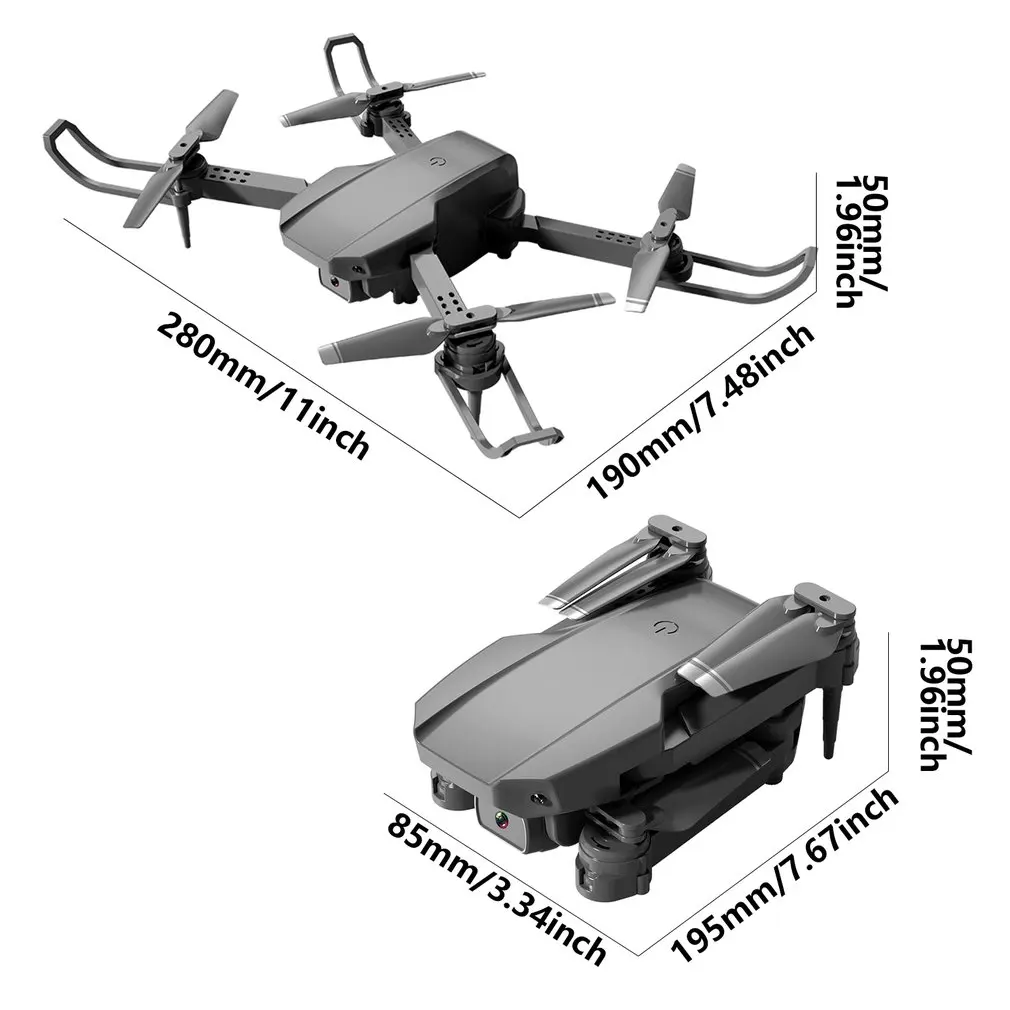 

L703 Mini Drone WIFI FPV With Wide Angle Foldable Hight Hold Mode Dual 4K Camera RC-Quadcopter RTF Drone