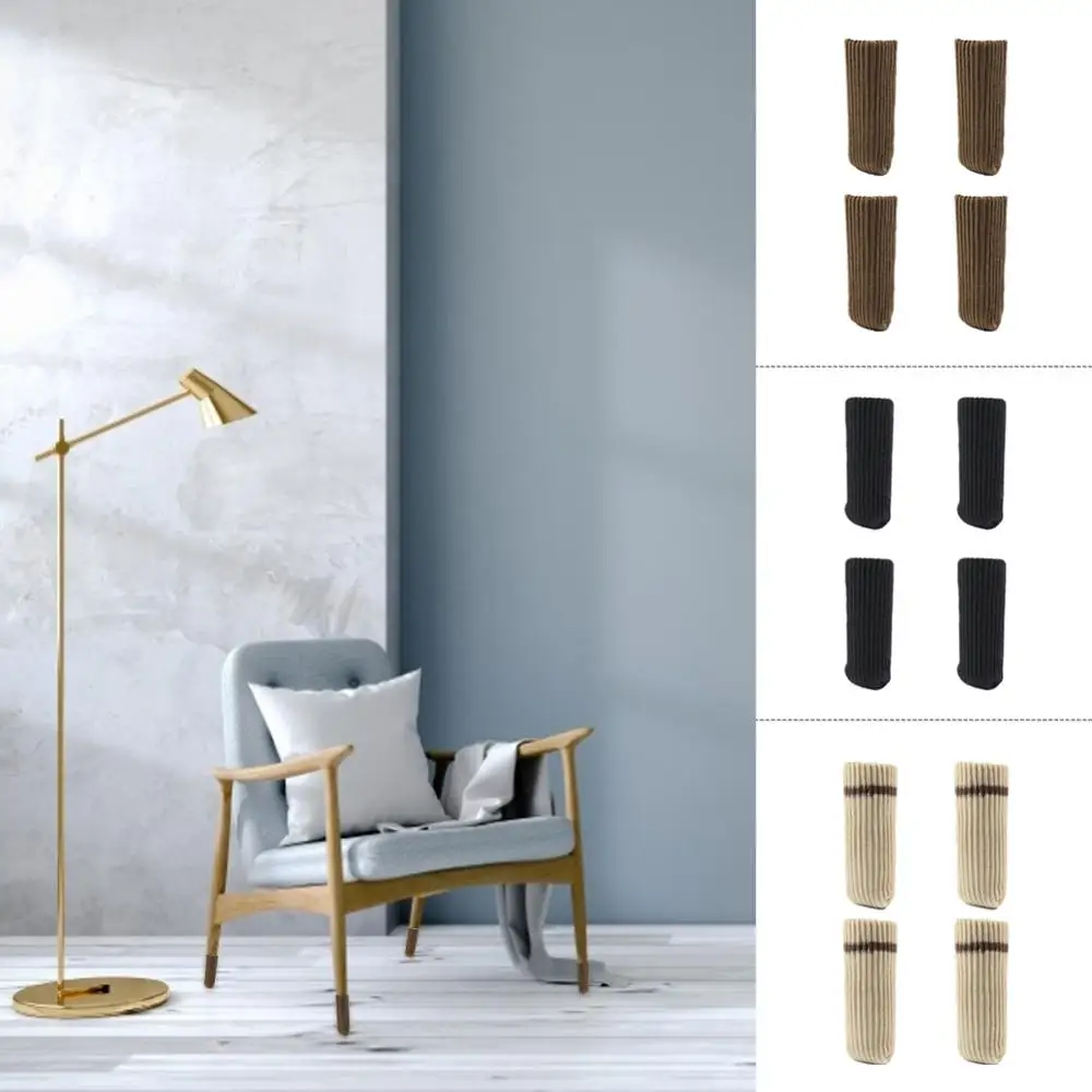 12 шт. носки для ног стула защита пола вязаные шерстяные противоскользящие