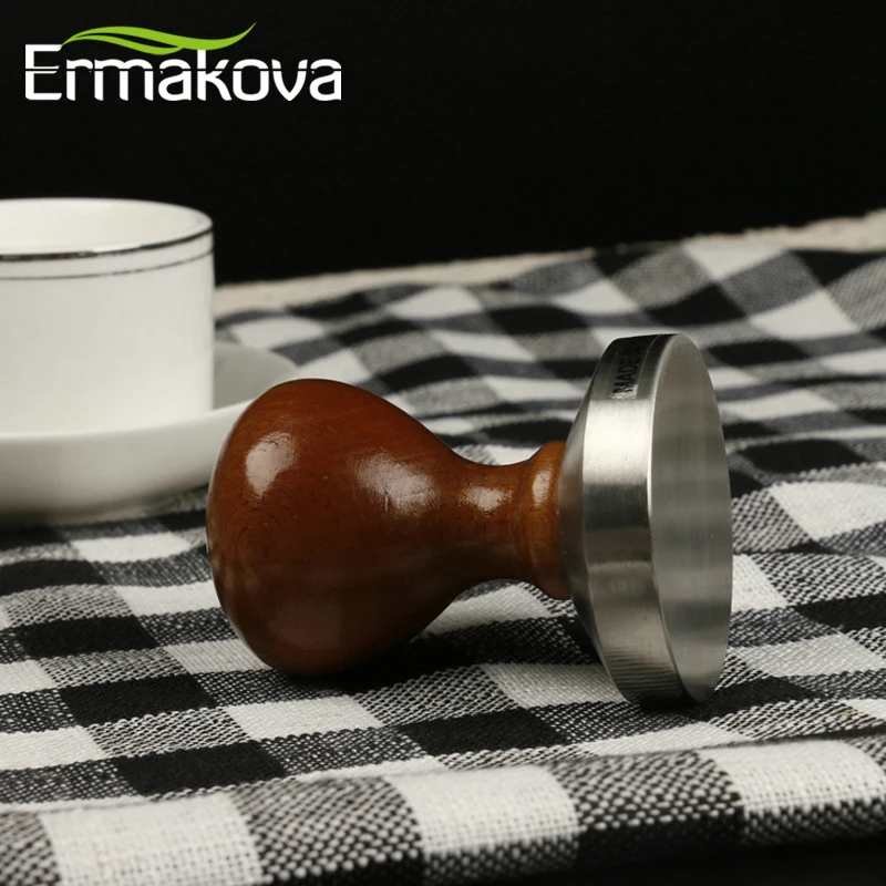 ERMAKOVA кофе тампер Палисандр Ручка Es пресс o порошок чайник плоский молоток 304