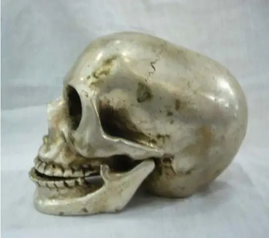 Красивая китайская Серебряная позолоченная ваза Aisa 10 дюймов с статуей чудовища