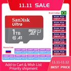 Карта памяти SanDisk Ultra, SDXC UHS-I, класс 10, 80 мс, micro SD, 128 ГБ, 256 ГБ