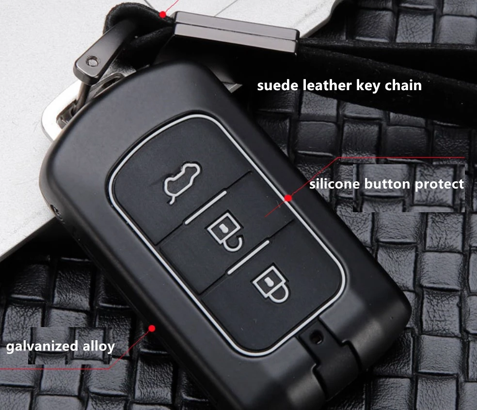 Чехол для автомобильного ключа из углеродного волокна рукав Mitsubishi Outlander Lancer Pajero