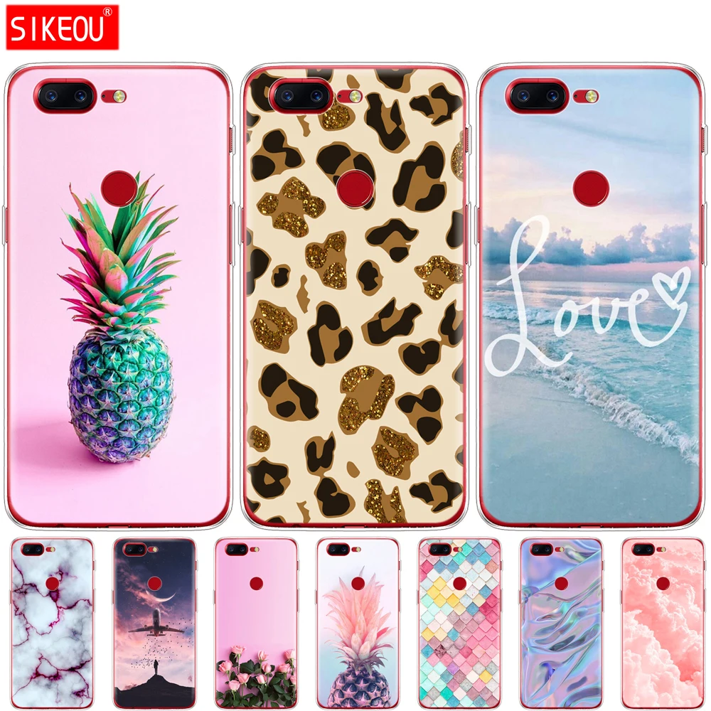 Чехол для Oneplus 5T 5 3 цветной рисунок Ультратонкий силиконовый мягкий чехол