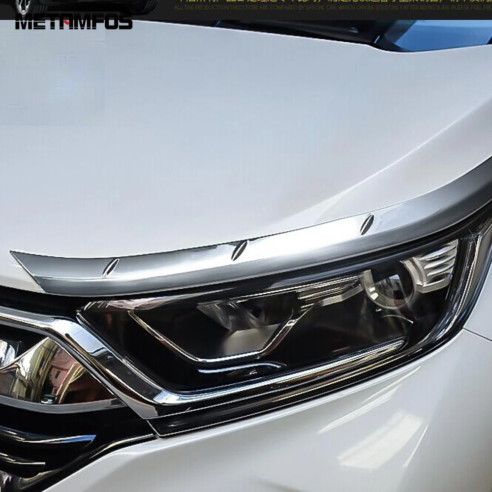 Для Honda CR V CRV 2017 2018 2019 Хромированная передняя фара Декоративная полоса для бровей
