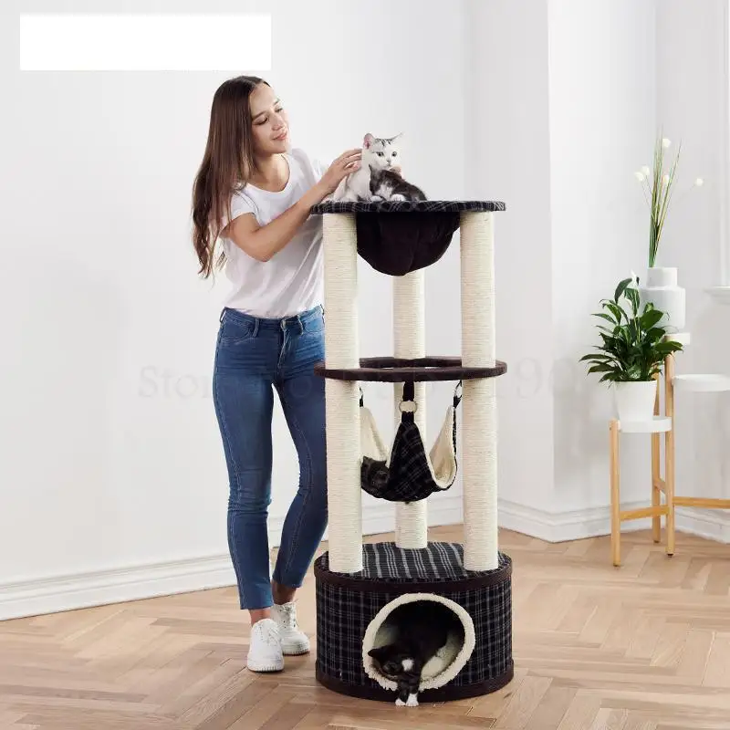 Кошечка для лазания Когтеточка кошек Большая полка кошки прыжков на платформе