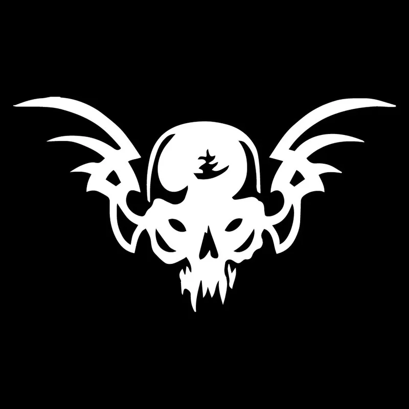 Маленький город 17 5X9 8 см череп сглаза демон крылья Автомобильный задний бампер