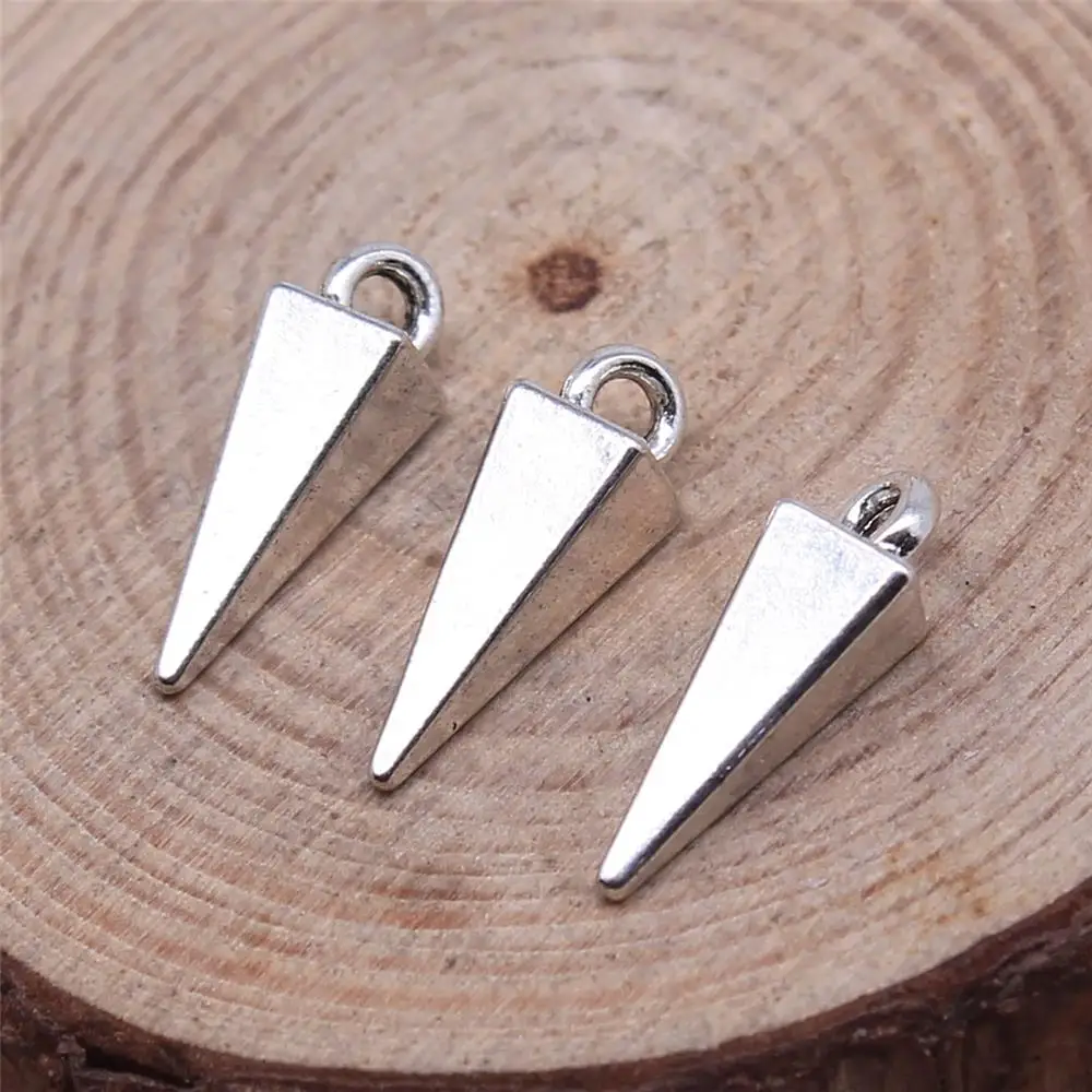 

10Pcs 16x4mm Antique Silver Color Awl Charms For DIY Bracelet Necklace Jewelry Making