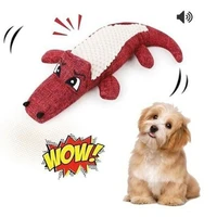 pet dog cat stuffed toys intimate interactive chews toys for dogs linen plush animal squeaky dog training accessories supplies