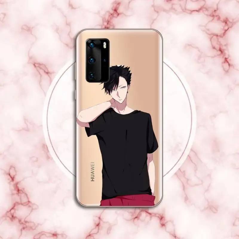

Anime volleyball boy Kuroo Tetsurou Phone Case Transparent for Huawei P honor 8 10i 20 30 40 smart 2019
