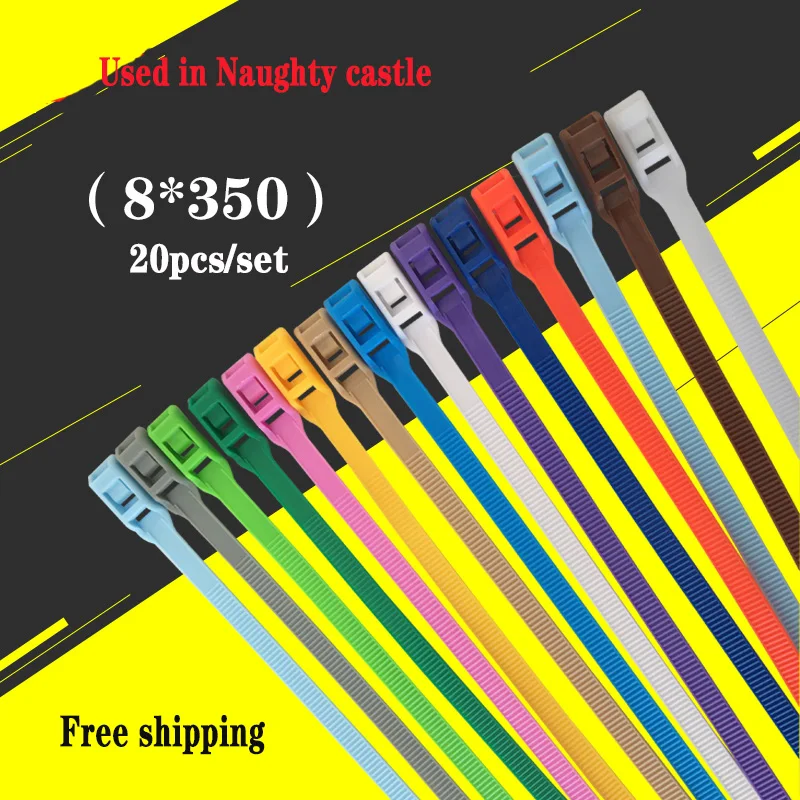 20 шт 14 дюймов двойной замок Сверхмощный уникальный Гладкий дизайн нейлоновый