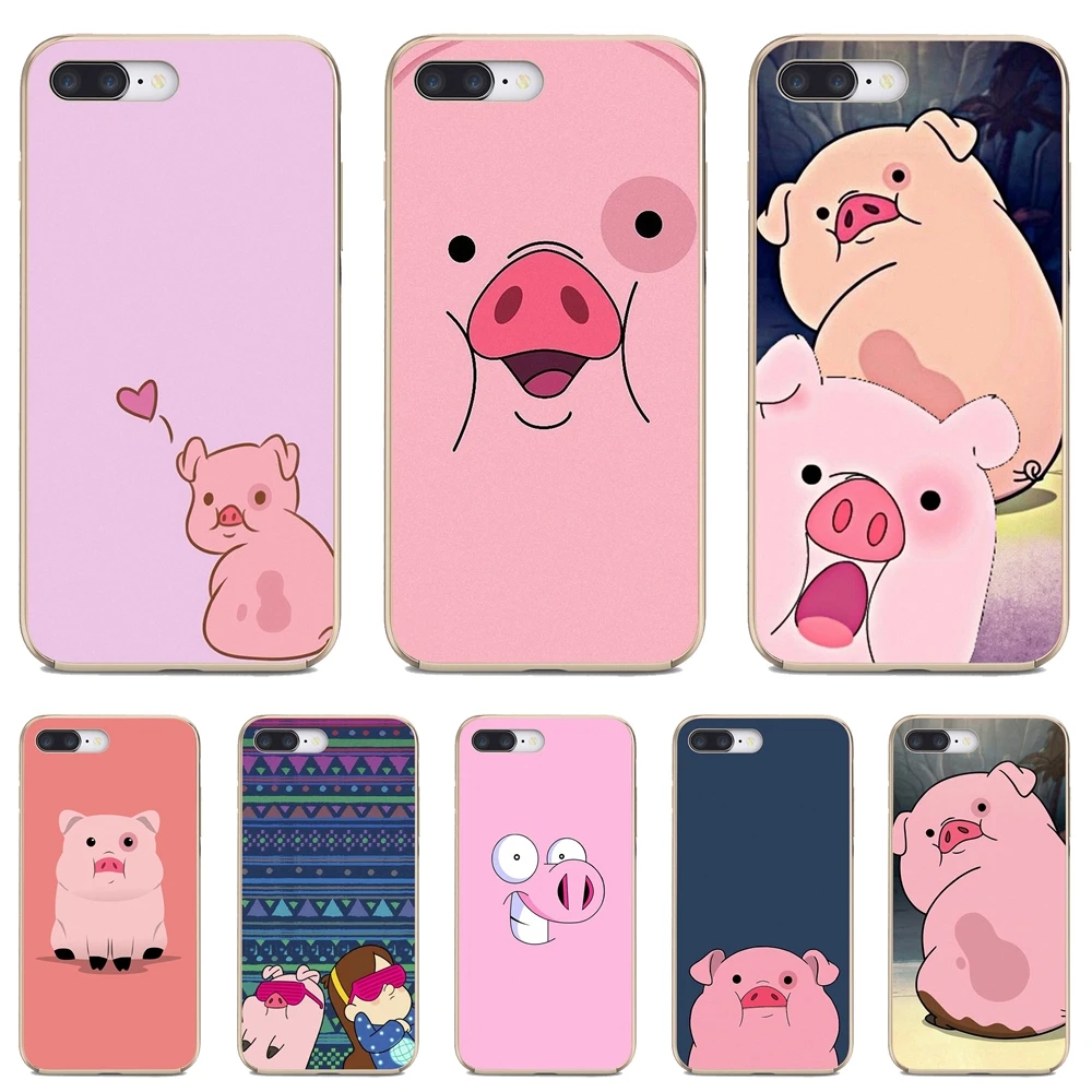Мягкий чехол gravity falls Waddles pig для Apple iPhone 10 11 12 Pro Mini 4S 5S SE 5C 6 6S 7 8 X XR XS Plus Max 2020|Бамперы| |