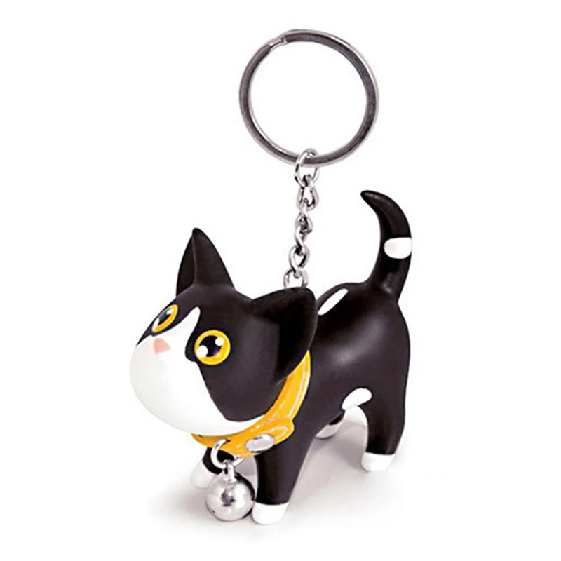 

3D Cartoon Dolls Kate Cat Keychain Women Keyring Car Trinket Couple Key Chains Kids Toy Ring Charms Pendant Jewelry Gifts Hot