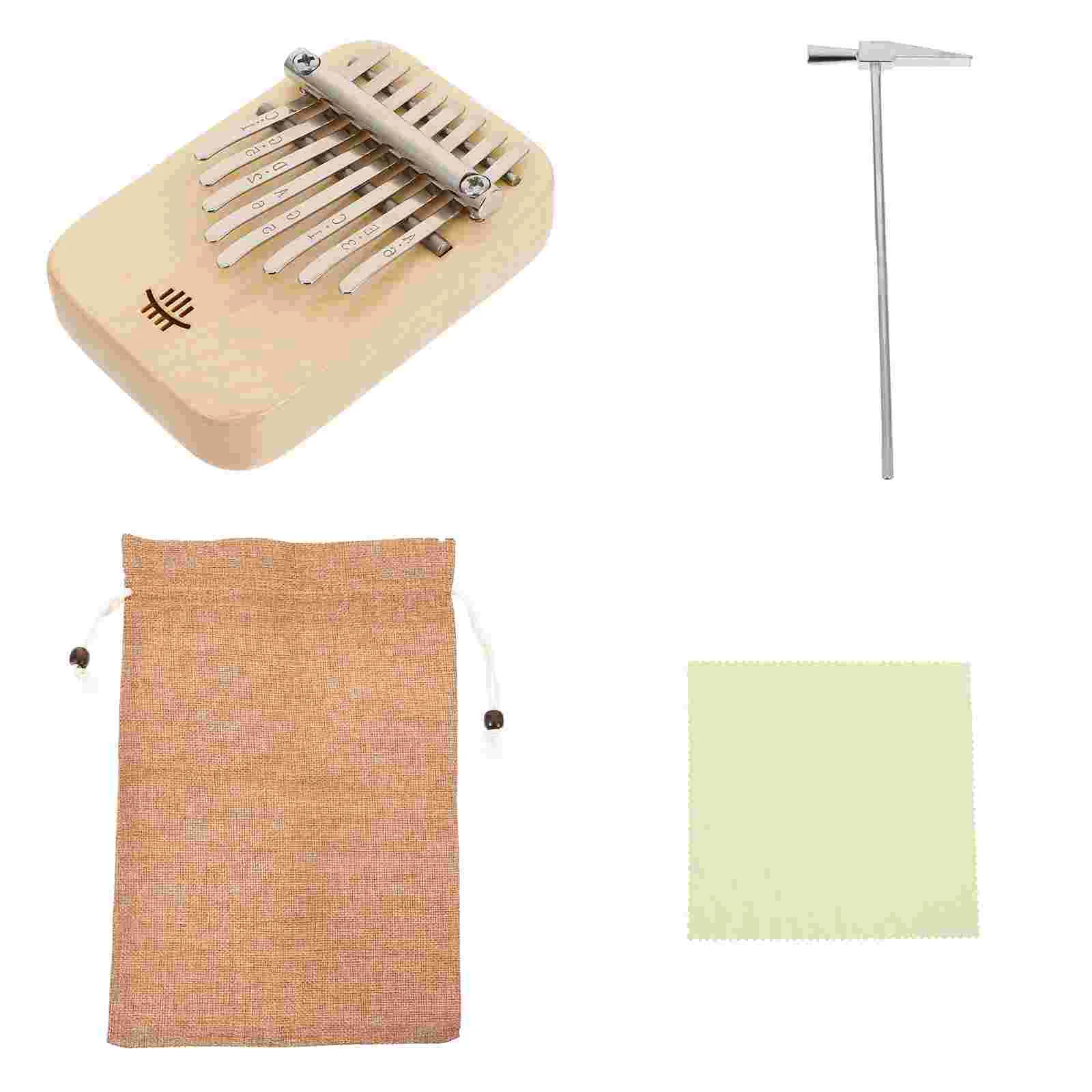 

Пальчиковое пианино портативный инструмент Kalimba подарок (деревянный цвет)