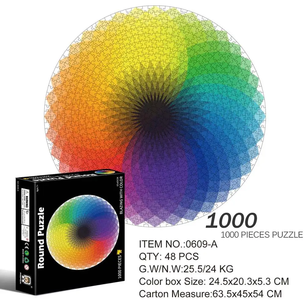 1000pcs 3D Round Puzzle Toy Earth Starry sky Model Colorful DIY Laser Cut Assemble Jigsaw Desktop decoration GIFT For Audit | Игрушки и