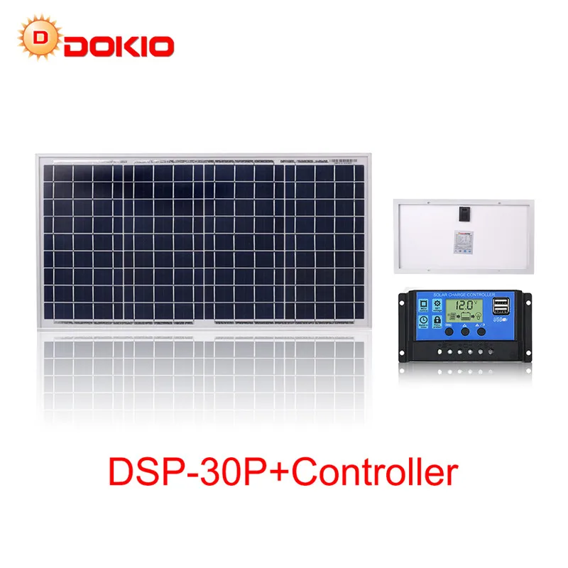

Anaka 30W solar panel kit 18V solar cell photovoltaic solar panels for home with 10A controller charge 12V battery Solar China
