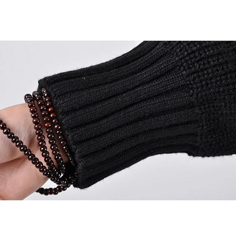 Зимнее женское вязаное пальто летучая мышь модная утепленная верхняя одежда