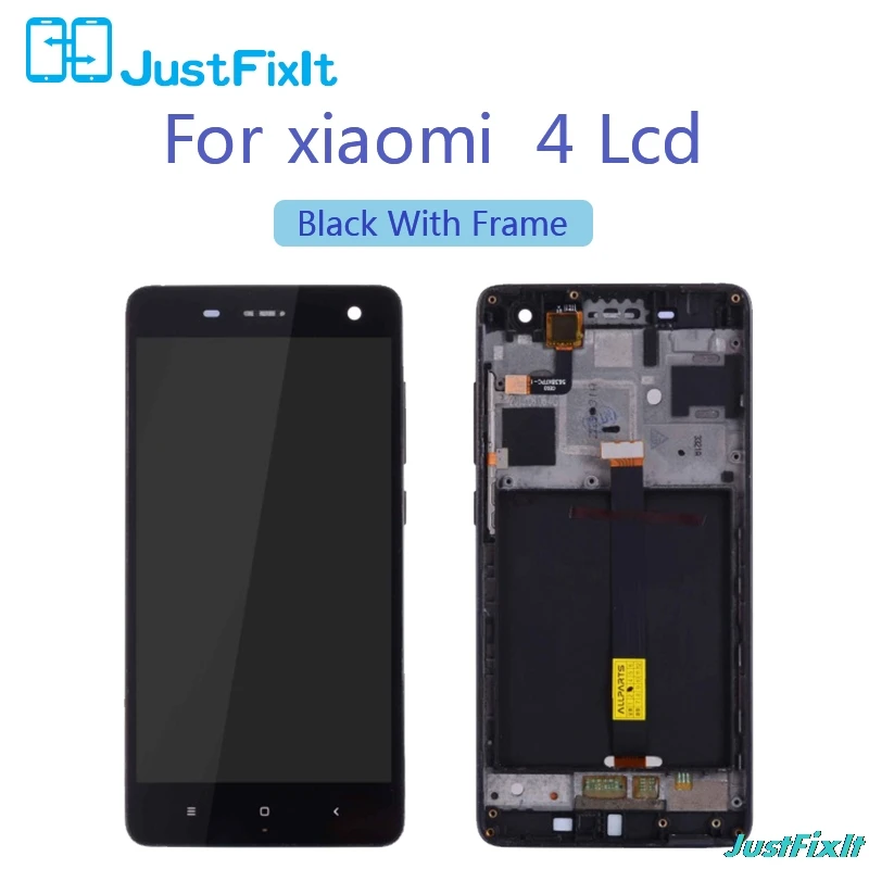 Оригинальный Для Xiaomi Mi 4 ЖК сенсорный экран дигитайзер с рамкой оригинальная