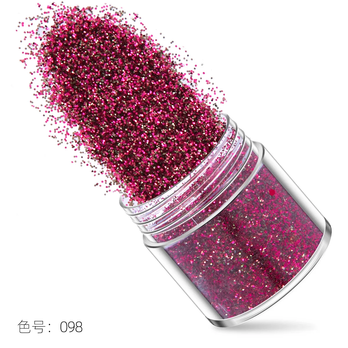 12 Цвет голографическая для УФ гель лак ногтей волос с лица и тела блестками