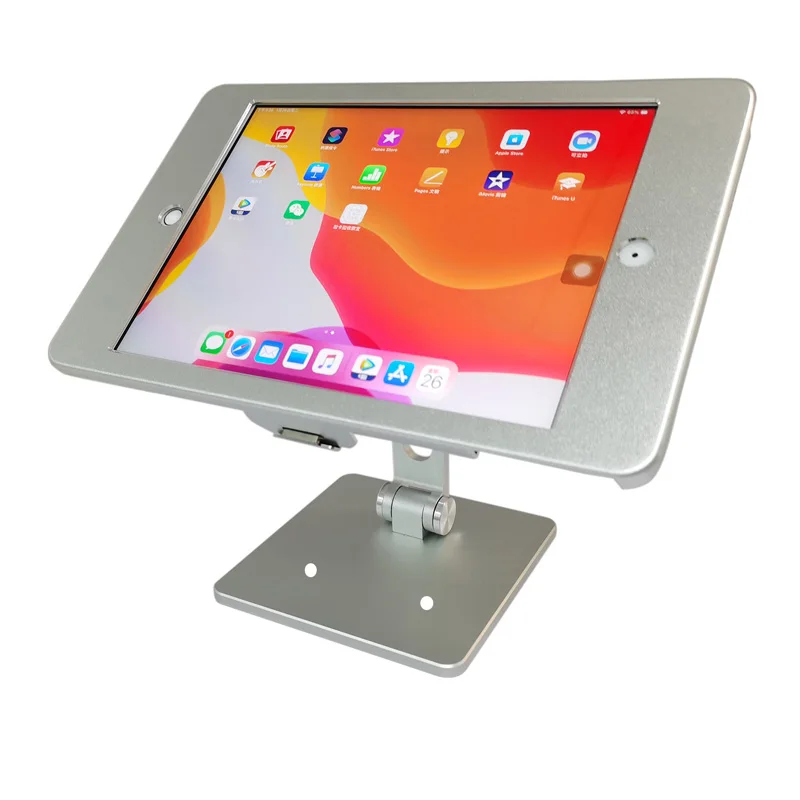 

Настольное защитное крепление для iPad, Противоугонный корпус, подставка, фиксатор дисплея, поддержка для 9,7/10,2/10,5/10,9/11/12 дюймов