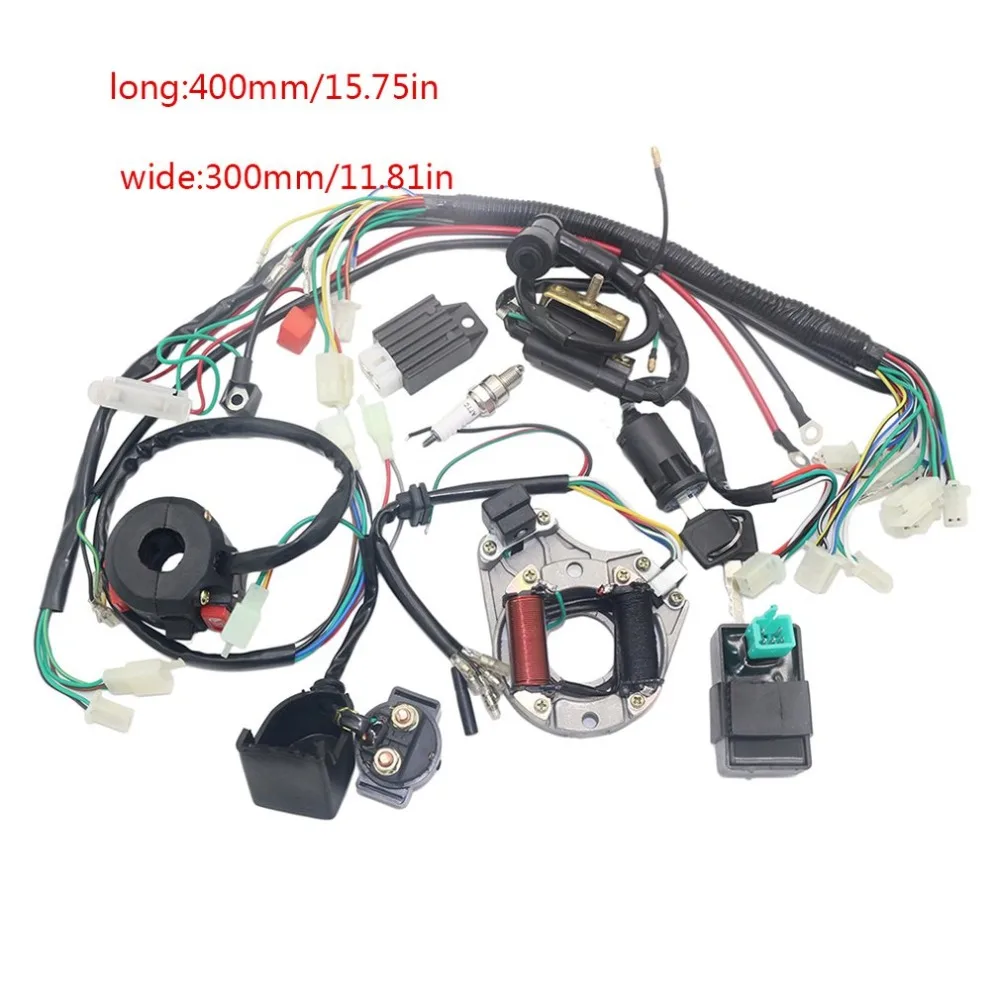 

Electrics Stator Coil CDI Wiring Harness for 4 Stroke ATV KLX 50cc 70cc 110cc 125cc Quad Bike Buggy Go Kart Pit Dirt Bikes