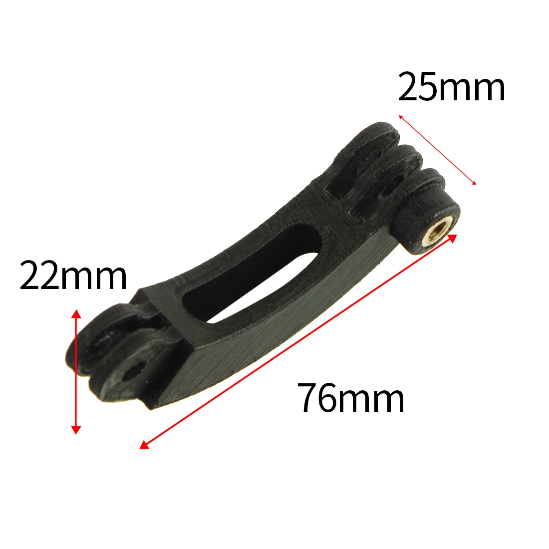 

BGNing TPU 3d-printed Extension Rod Connector M5 Mount Screw Adapter Arm for GoPro Hero 8 Helmet Bracket Stand Sports Camera