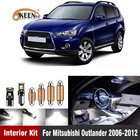 11 шт., белые светодиодные лампы T10 для автомобилей Mitsubishi Outlander 2006 2007 2008 2009 2010 2012