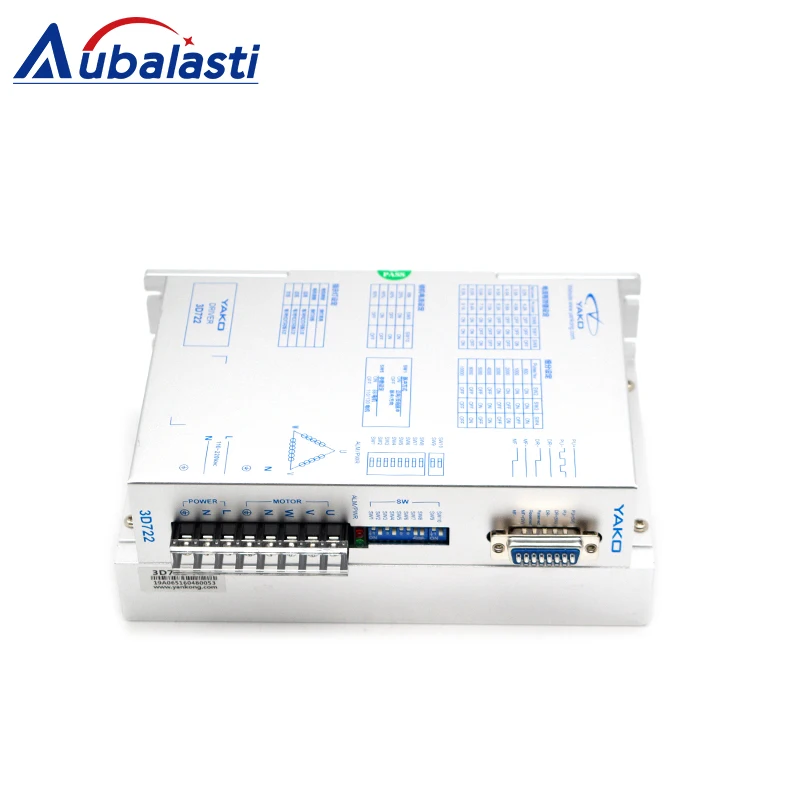 YAKO 3 фазы Драйвер шагового двигателя 3D722 YKD3722M AC110V-220V матч фазный двигатель 86 110 130 |