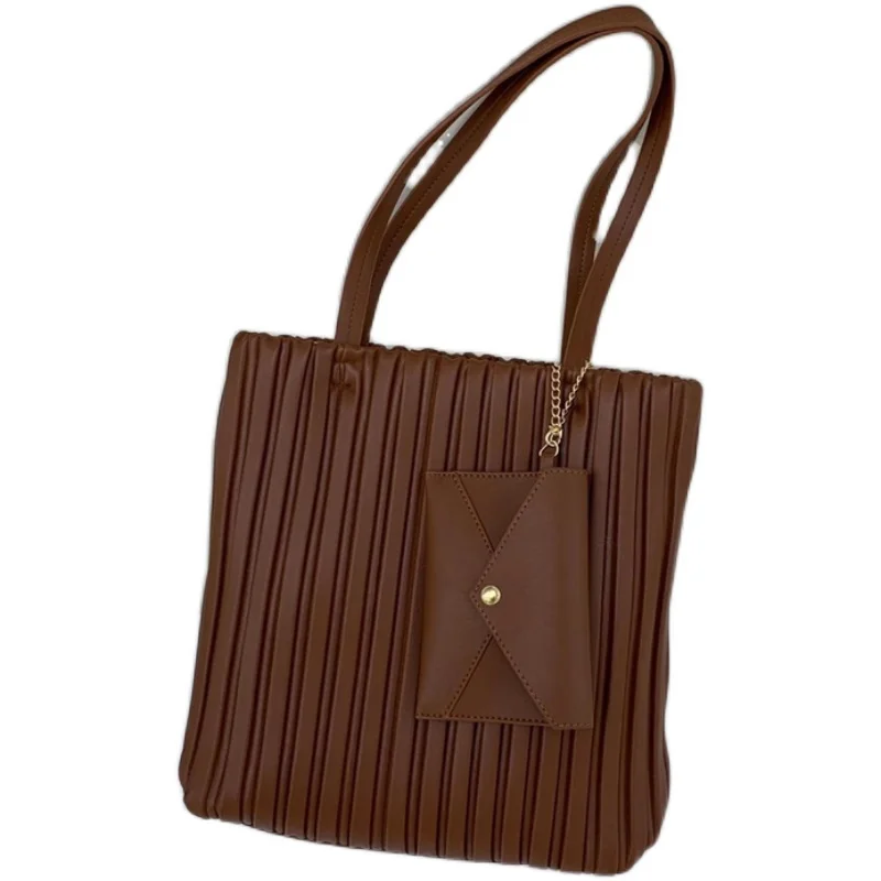 

Folds Design PU Leather Shoulder Bags High Quality Small Brand Designer Shoulder Handbags and Purses Hand Bag