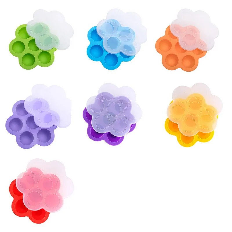 Силиконовые формы для яиц Набор детских контейнеров хранения еды кубик льда