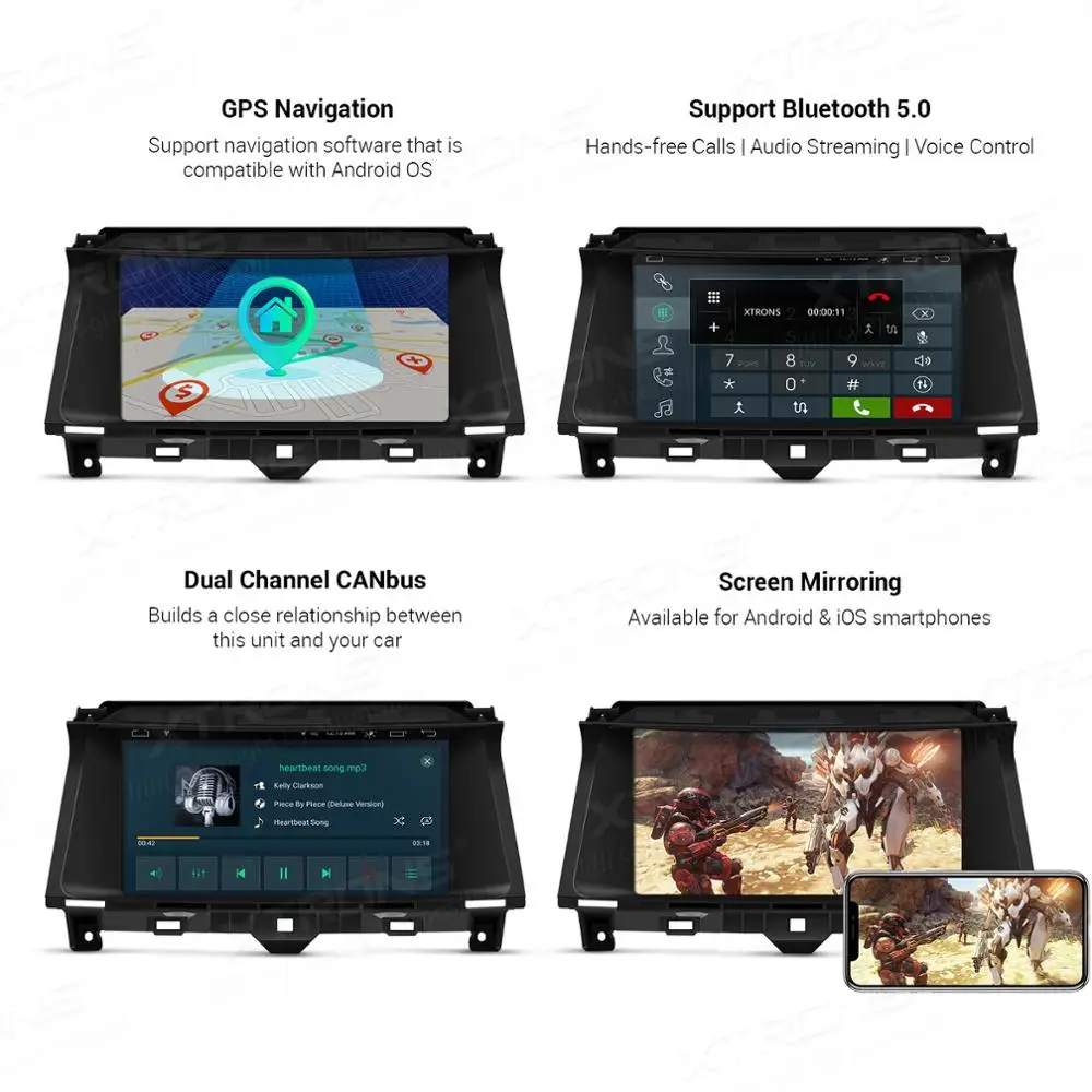 XTRONS 9 ''IPS новейший Android DSP GPS навигатор Автомобильный мультимедийный плеер для