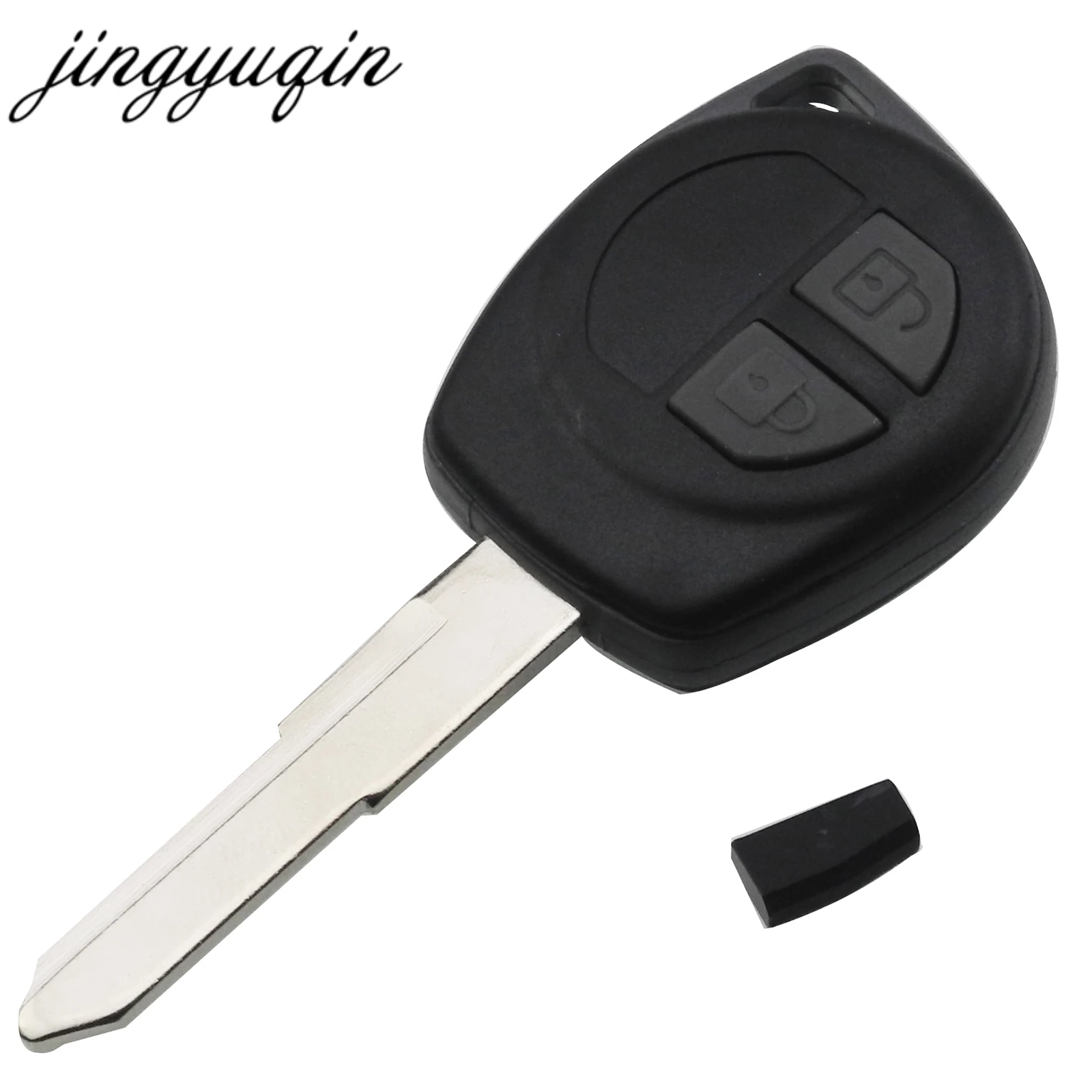 Jingyuqin for Suzuki Swift 433MHz ID46 Chip HU87 Uncut Blade 2 Buttons Car Remote Key | Автомобили и мотоциклы
