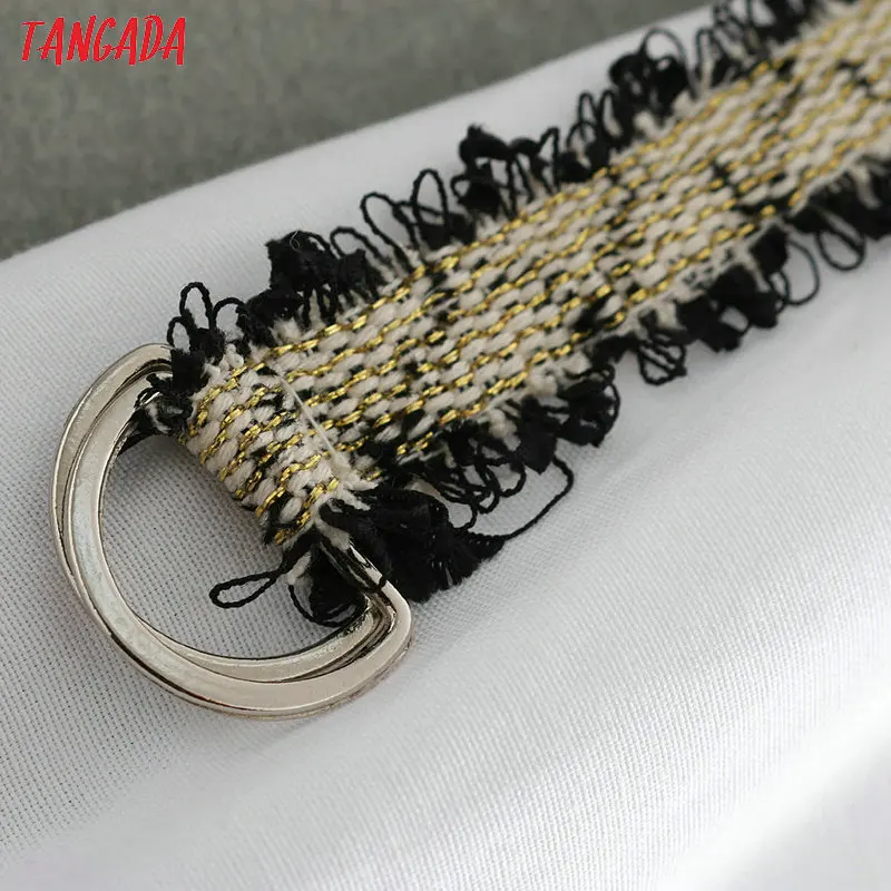 Tangada белая рубашка рубашка из хлопка хлопковая рубашка белая блузка блузка с вышивкой белая рубашка оверсайз базовая рубашка офисная блузка c V-образным вырезом BE335