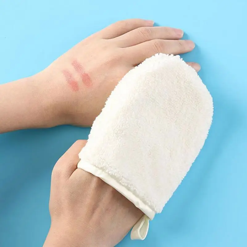 

1 Pcs Cleansing Gloves Reusable Makeup Remover Face Clean Towel Soft Cleaning Face Tool TSLM2