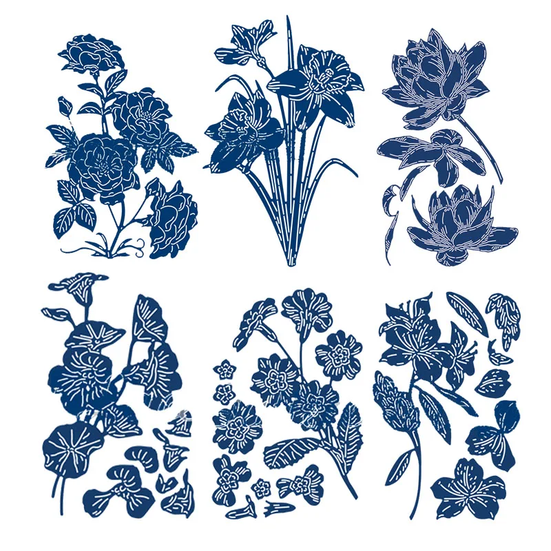 Роза дафодил 3D deckpa металлические трафареты для пресс формы скрапбукинга