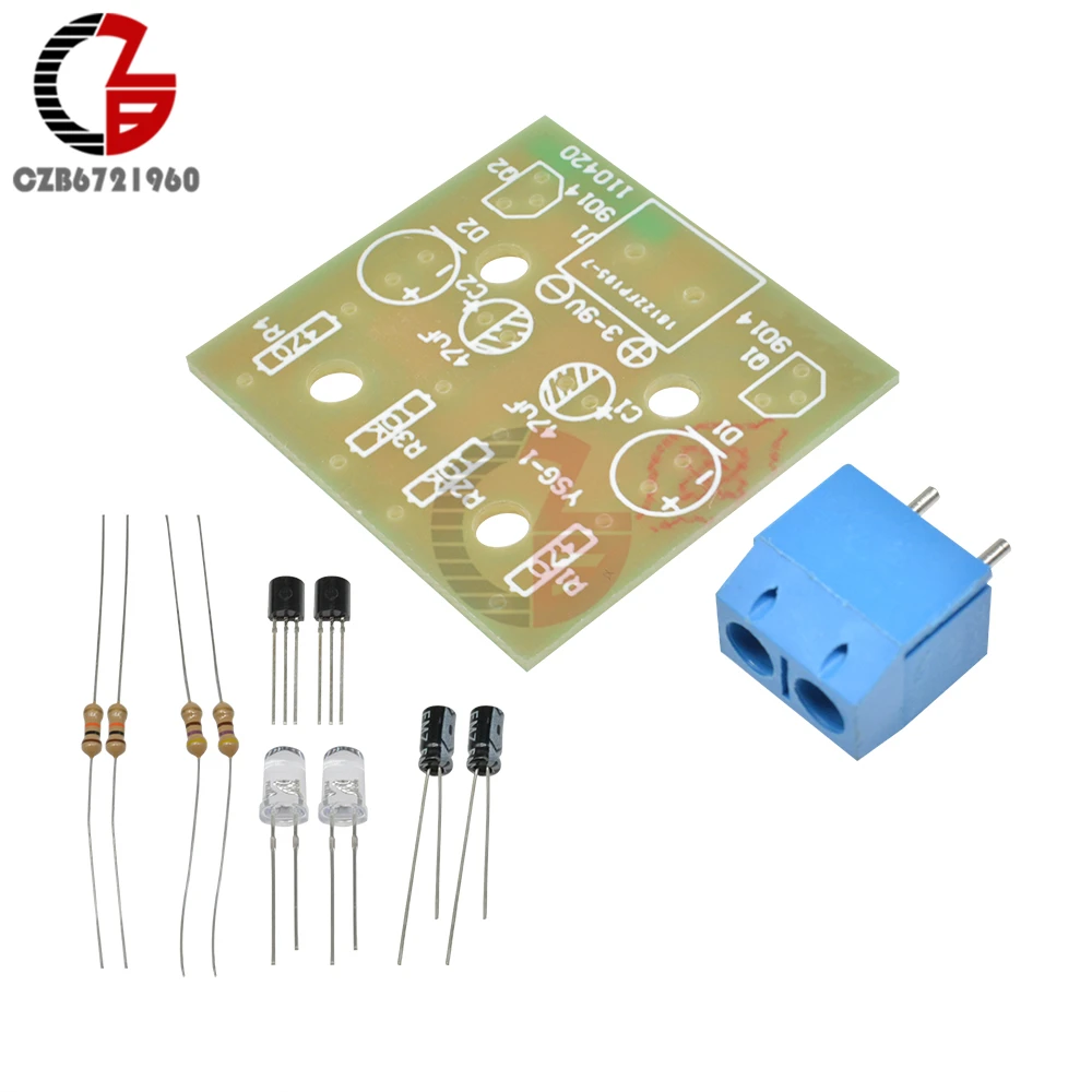 Печатная плата с сисветодиодный светодиодсветильник вспышкой 5 мм комплект