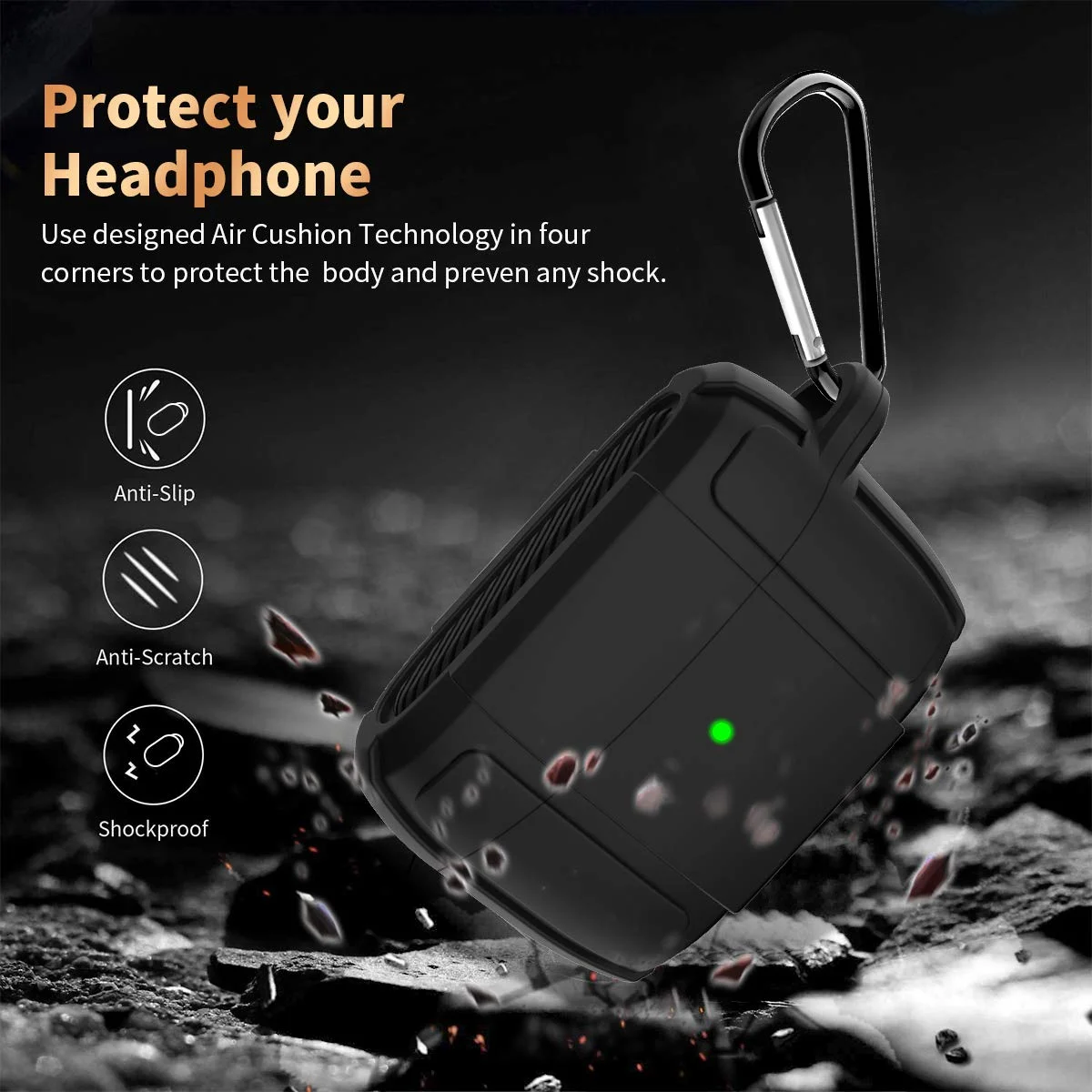Защитный амортизирующий силиконовый чехол для Jabra Elite Active 85t True Wireless TWS