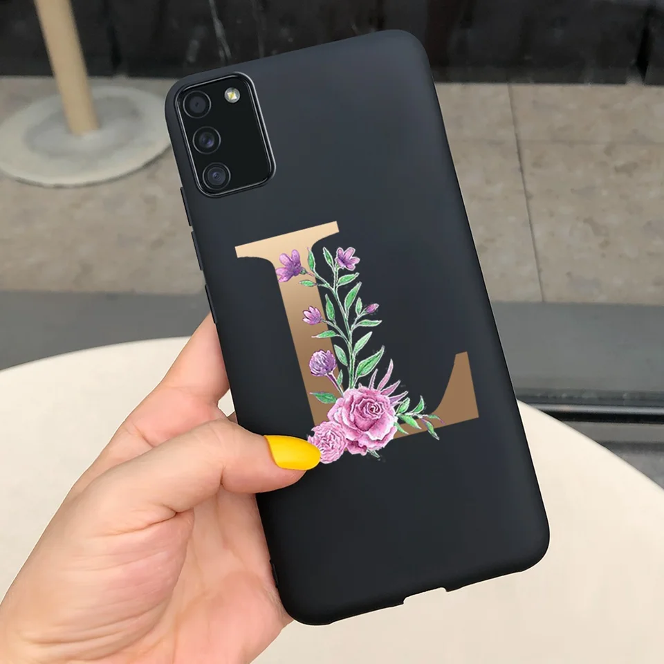Название аббревиатура 26 букв Чехлы для Samsung Galaxy A02s A 02s,  телефонный чехол, матовая Жидкая силиконовая задняя крышка для Samsung a02s  | AliExpress