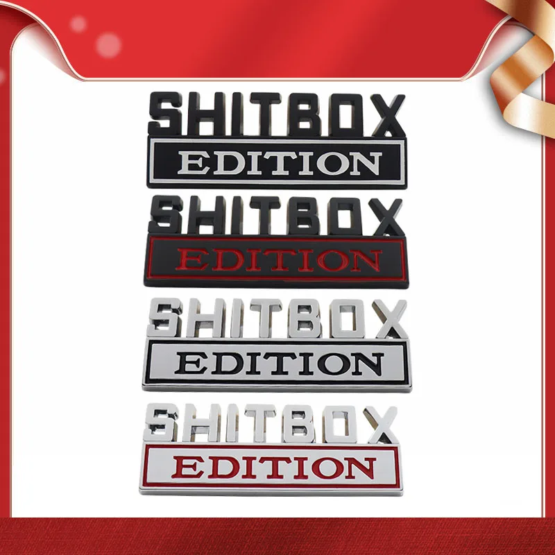 3D Премиум выпуск SHITBOX для автомобильного капота крыла багажника заднего таблички