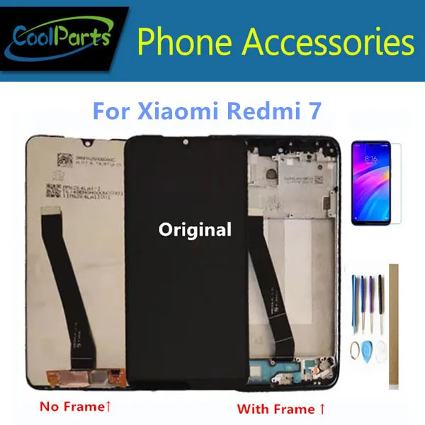 Для Xiaomi Redmi 7 Redmi Note 7 Redmi 7A Redmi Note 7 Pro ЖК-дисплей+ сенсорный экран дигитайзер сенсор+ рамка с комплектами