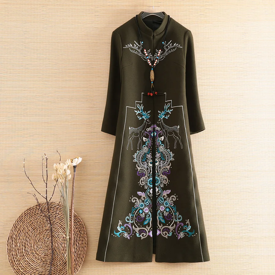 Высококачественный осенне зимний Тренч пальто для женщин парка винтажная