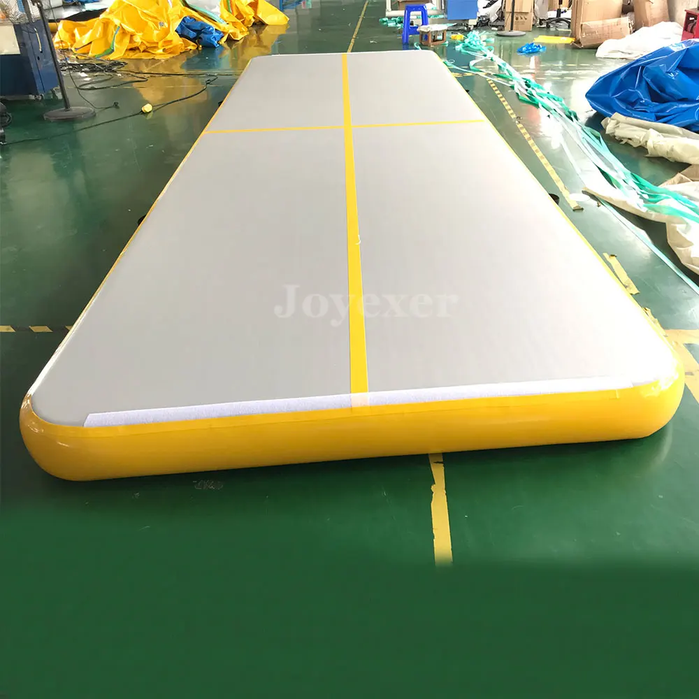 Продажа Надувной коврик для гимнастики и йоги, 6 м, для домашнего использования, фитнес-оборудование, матрасы для тренировок в помещении и на открыто...