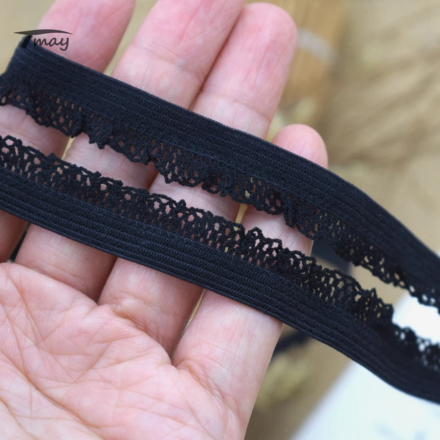 Эластичные нейлоновые эластичные ленты #1577 черного цвета нижнее белье для брюк