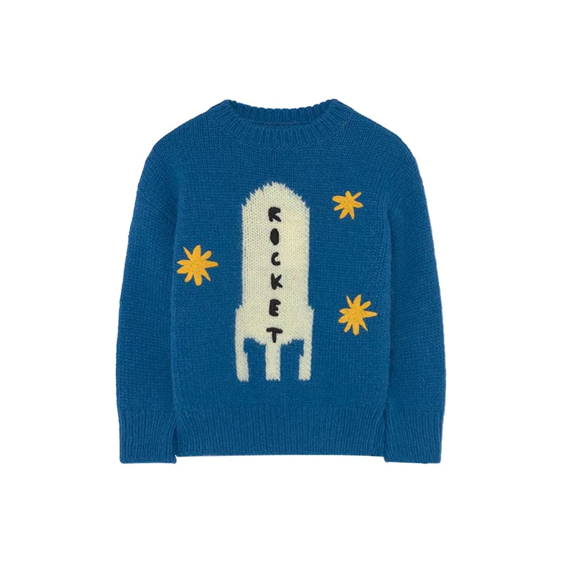 Пуловер детский трикотажный с мультяшным рисунком на осень/зиму | Мать и ребенок